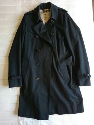 Burberry Heritage Sandringham (Chelsea) Black Trench Coat Long