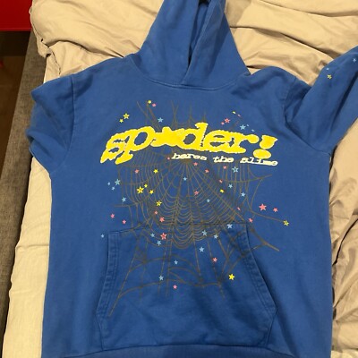 Sp5der Hoodie 'TC Blue' (Size SMALL MENS) | eBay