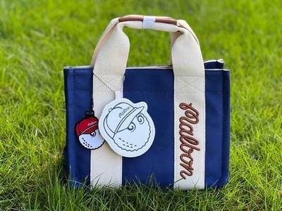 Malbon Golf Cart Bag Tote Blue Bag With Shoulder 20*27*14cm New