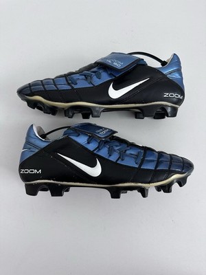 Nike Total 90 Air Zoom Black Blue Football Soccer Boots Vintage