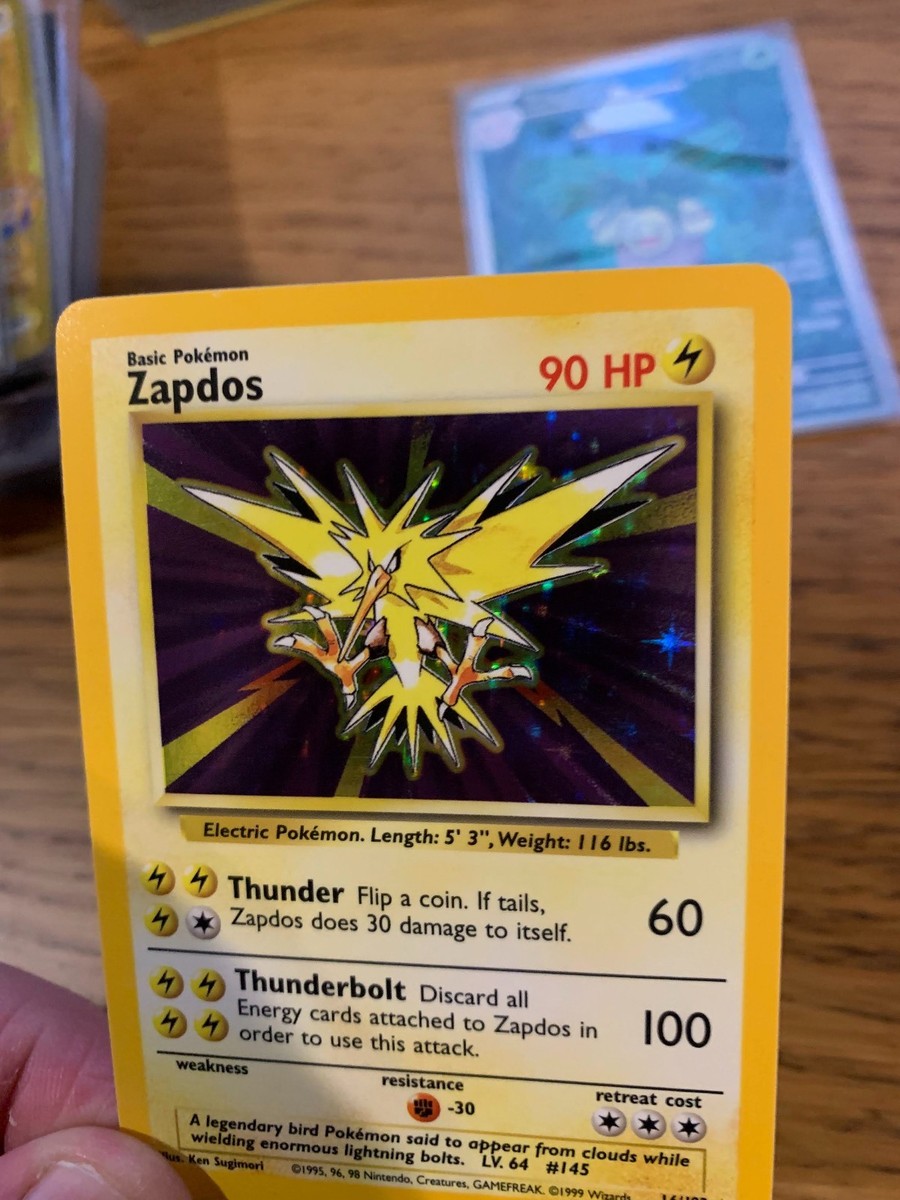 Zapdos (16/102) Holo Base Set Pokemon Card! FAST & FREE P&P! | eBay
