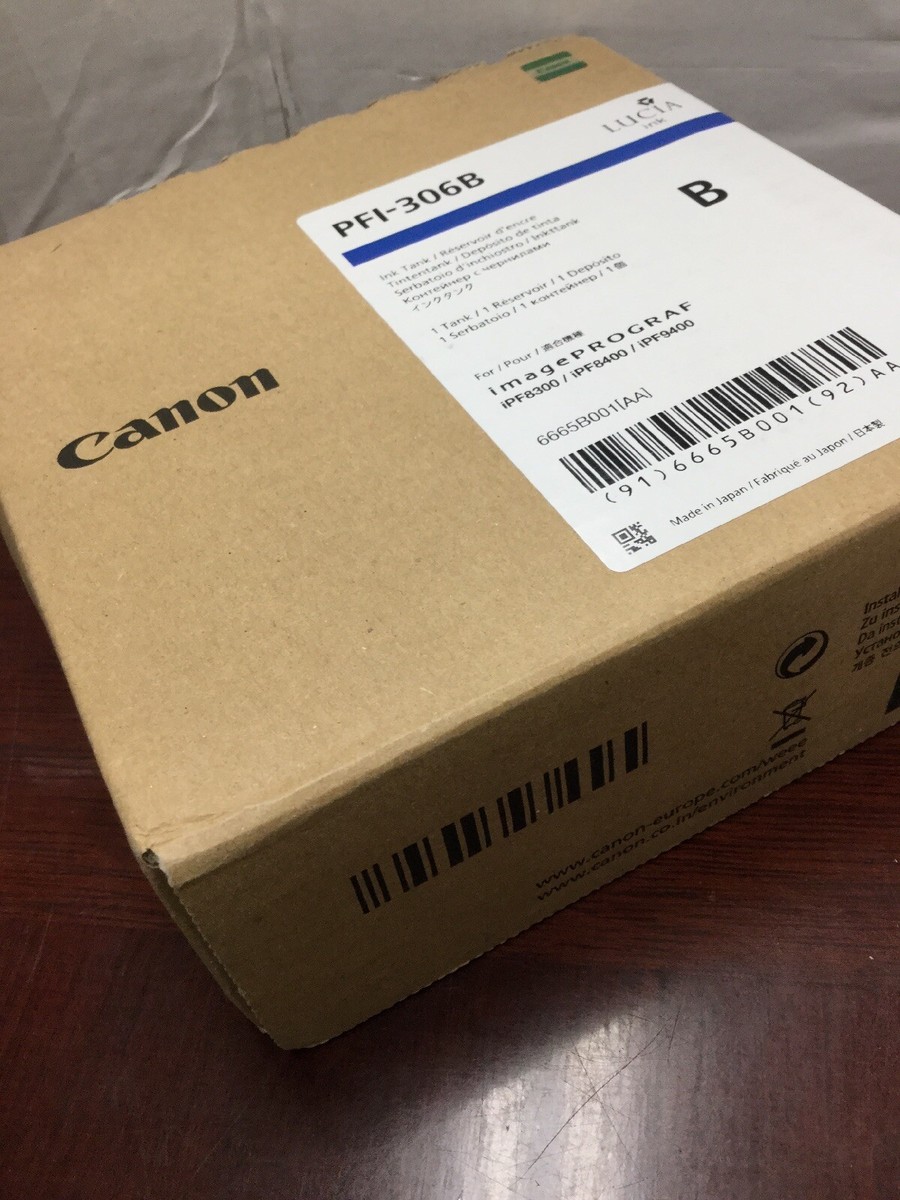 6667 B 001 Canon PFI 306 PGY Ink Cartridge Photo Gray Inkjet 1 for