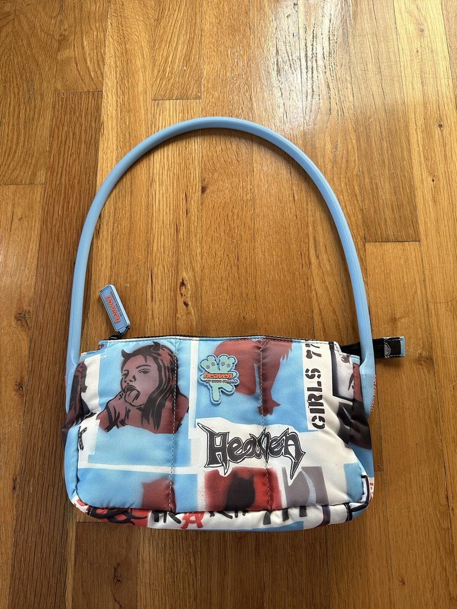 Heaven By Marc Jacobs Blue Girl Face Print Puffer Bag | eBay