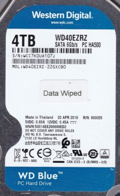 Wd40ezrz-22gxcb0 DCM Western Digital 4tb SATA 3.5 Hard Drive for