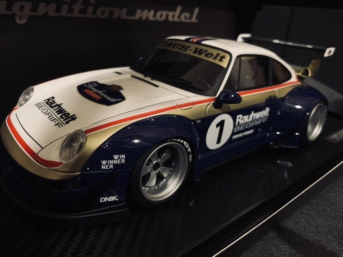 IG1954 Ignition Model 1/18 RWB 993 White/Gold/Blue Porsche 911