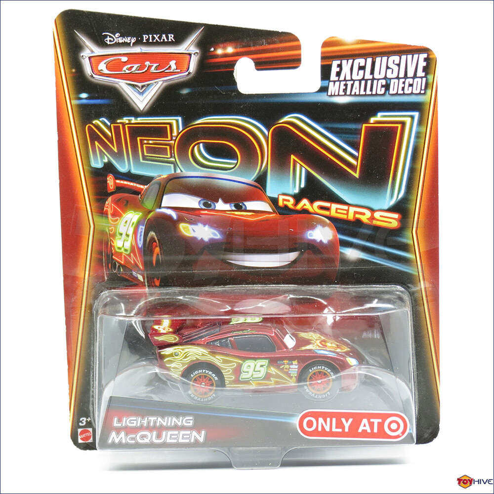 Disney Pixar Cars 2014 Neon Racers - Lightning Mcqueen - exclusive