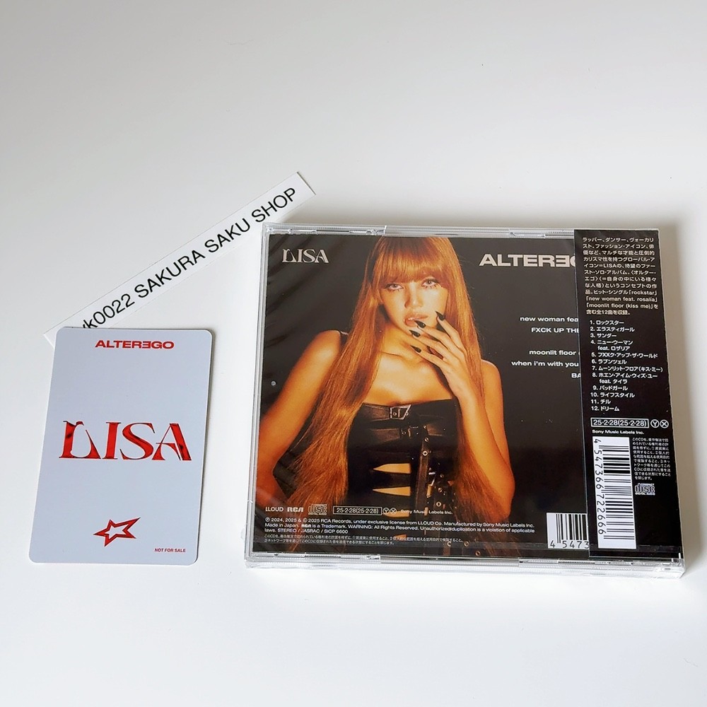 BLACKPINK LISA Alter Ego CD Japan Edition Solo Debut Album & POB