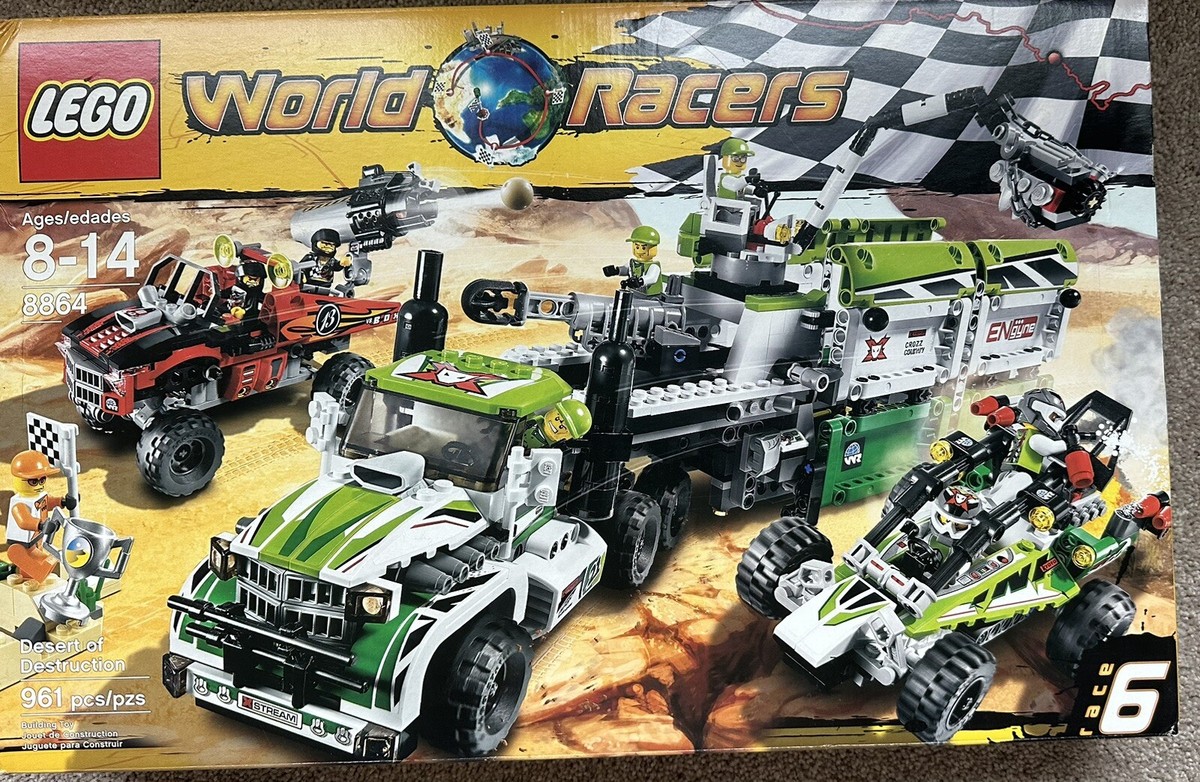 Lego World Of Racers Desert Of Destruction 8864 Rare New/Sealed