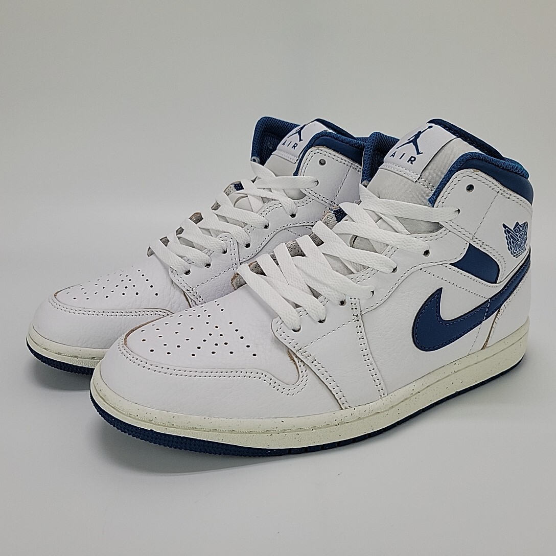 Size 9.5 - Air Jordan 1 Mid Industrial Blue for sale online | eBay