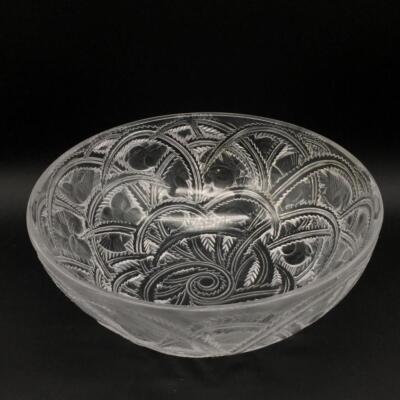 ONE LALIQUE PINSONS 9.25” SIGNED CRYSTAL GLASS BIRD BOWL E4420 | eBay