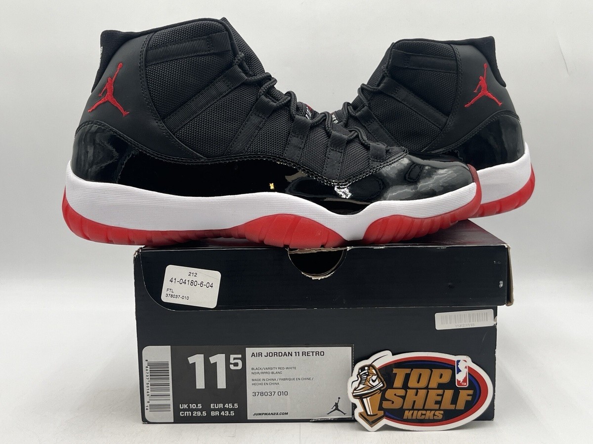 New Rare Air Jordan 11 Retro Bred 2012 Size 11.5 Authentic Rare Ds
