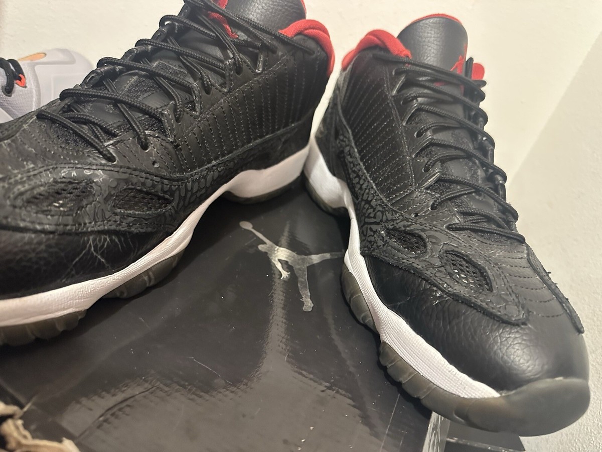 Nike Air Jordan 11 Retro Low XI 306008 001 Bred Varsity Red size