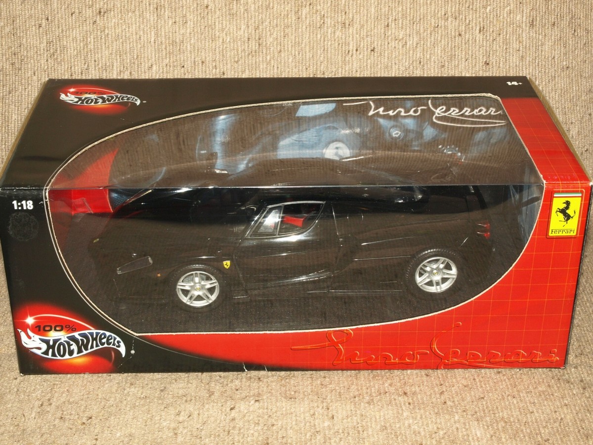 100% Hot Wheels Enzo Ferrari Diecast Car 1:18 Black | eBay