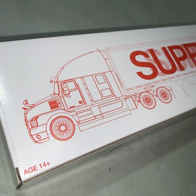 Supreme x FIRST GEAR® Semi Truck Metal - WHITE / RED New Unopened