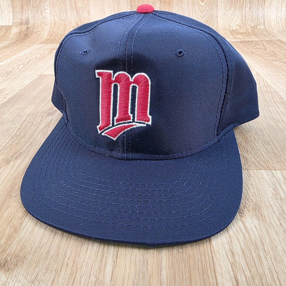 Vintage Minnesota Twins Hat Cap Snap Back MLB Baseball Blue Red