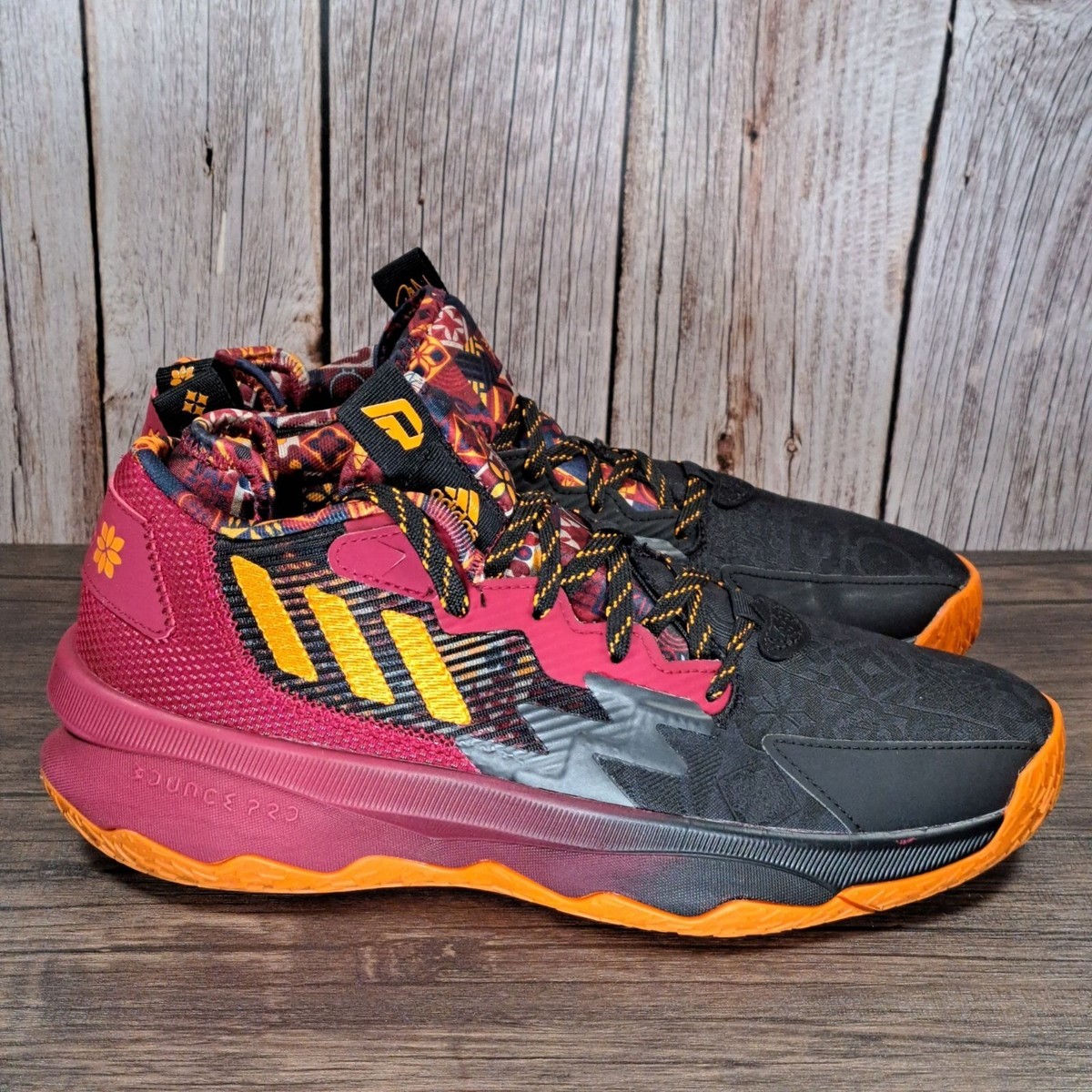 Adidas Dame 8 Chinese New Year Lillard CNY Maroon Black Basketball