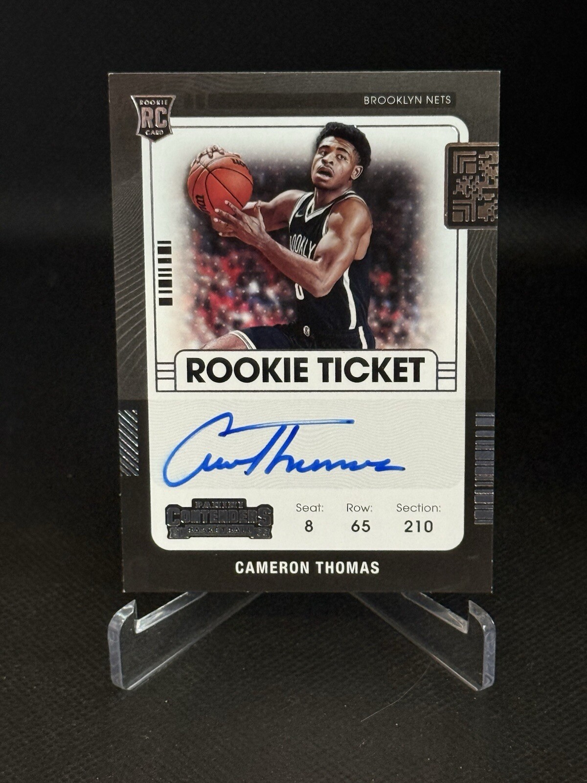 Cam Thomas 2021 Contenders #127 Rookie Ticket Auto Price Guide