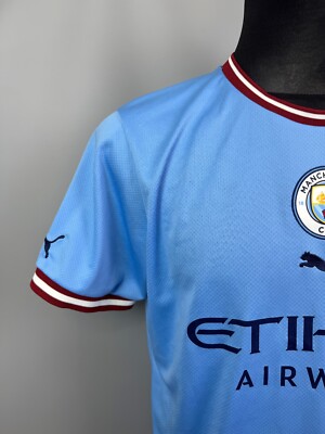 MANCHESTER CITY 2022 2023 HAALAND HOME SHIRT FOOTBALL SOCCER PUMA