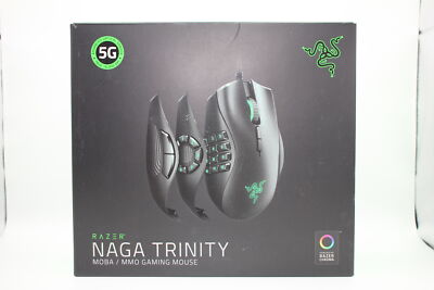 Razer Naga Trinity USB MMO/MOBA Gaming Mouse Black RZ01-02410100