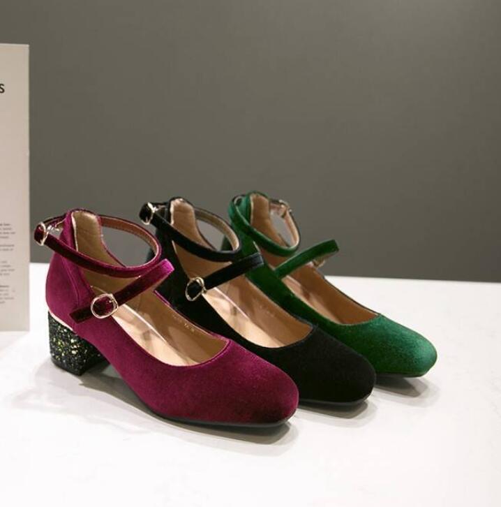 Autumn Women's Square Toe Retro Mary Jane Shoes College Style