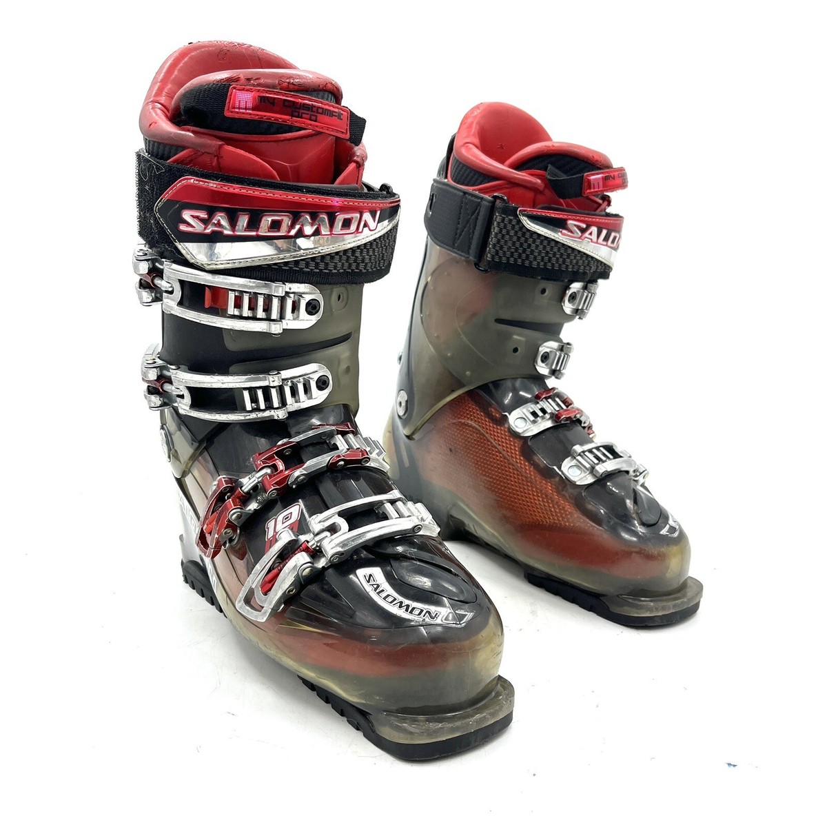 Salomon Impact Energyzer 110 Black Red Downhill Alpine Ski Boots