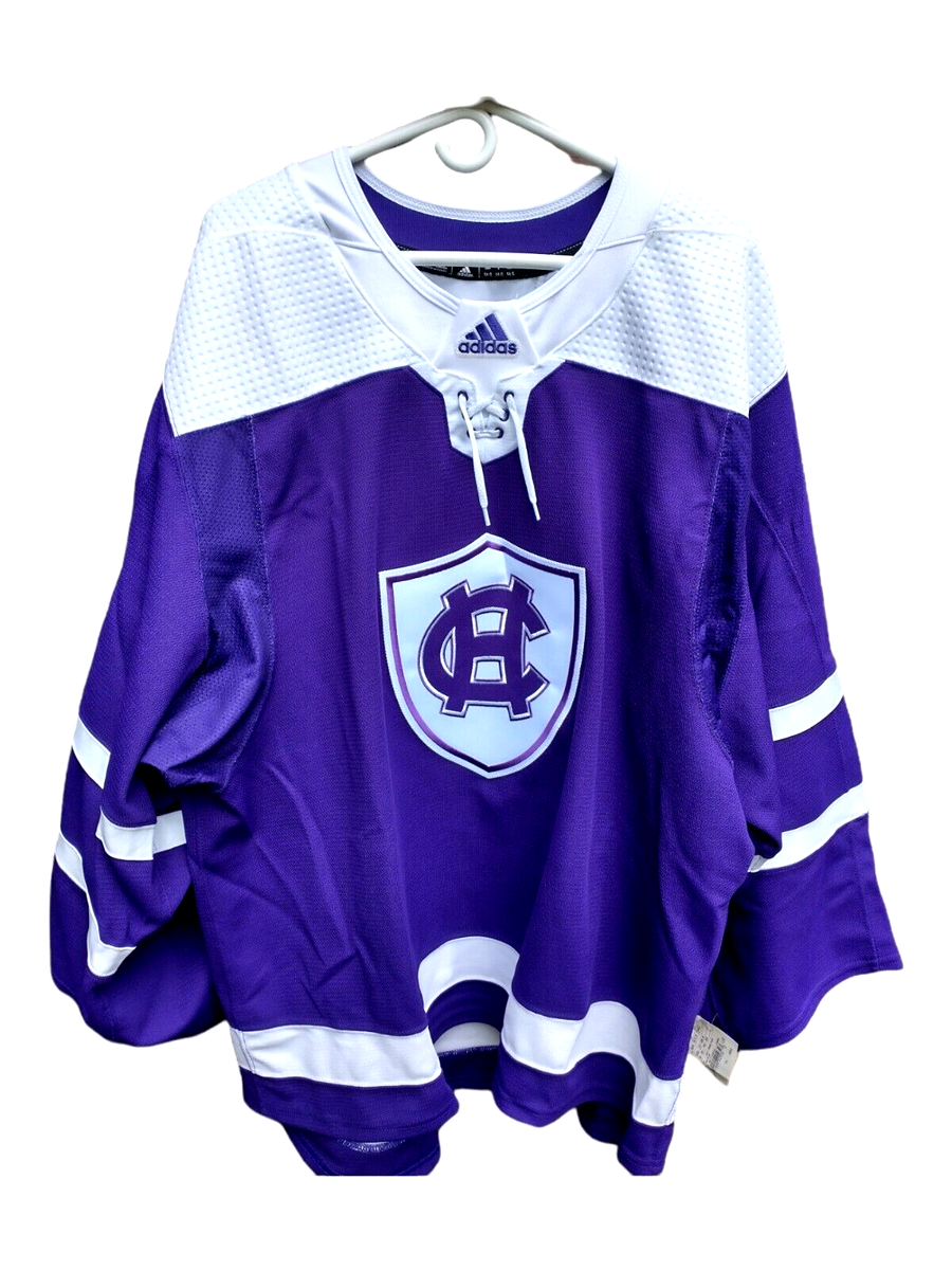 Holy Cross Crusaders Auth Adidas Hockey Jersey Goalie Multi Sizes