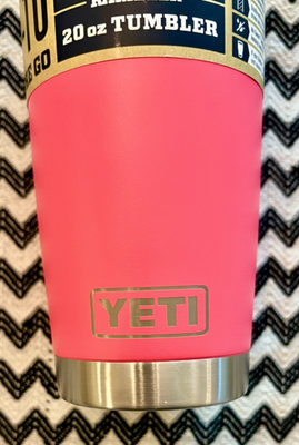 YETI Rambler Stainless Steel Vacuum Insulated Tumbler - Ice Pink