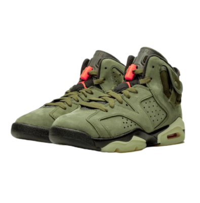 Nike Air Jordan 6 Retro x Travis Scott Mid Olive Jordan 6 AJ6 TS