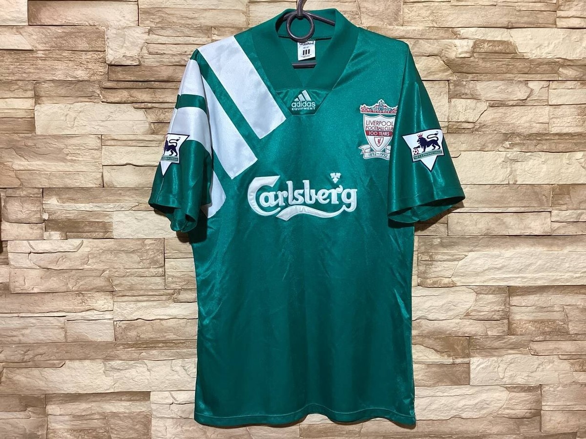 LIVERPOOL 1992 1993 Away Football Shirt Soccer Jersey Adidas Sz 38