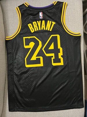 Nike Lakers Kobe Bryant Black Mamba City Edition Jersey Size Men