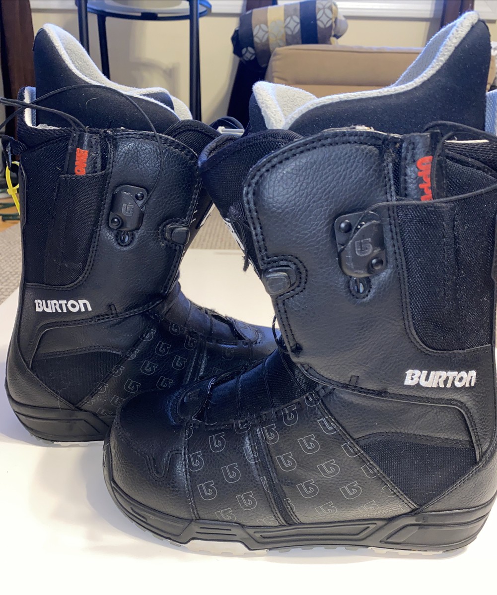 Burton Men's Moto Imprint 1 Snowboard Boots Black Grey Upper Lower