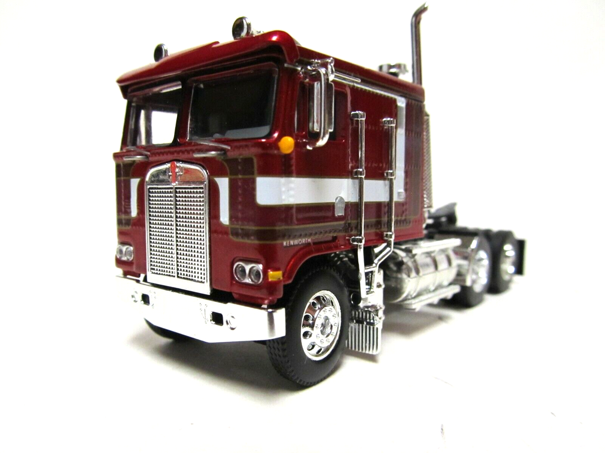 DCP / FIRST GEAR 1/64 SCALE KENWORTH K-100 FLAT TOP, MAROON, WHITE