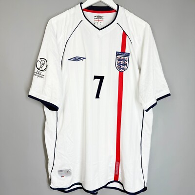 ENGLAND 2001 2002 2003 HOME FOOTBALL SHIRT JERSEY UMBRO L WORLD