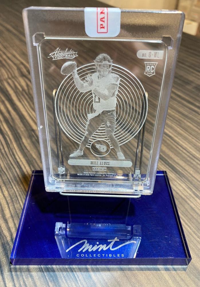 2023 Panini Absolute Football Will Levis RC/Glass/#G-WL Tennessee