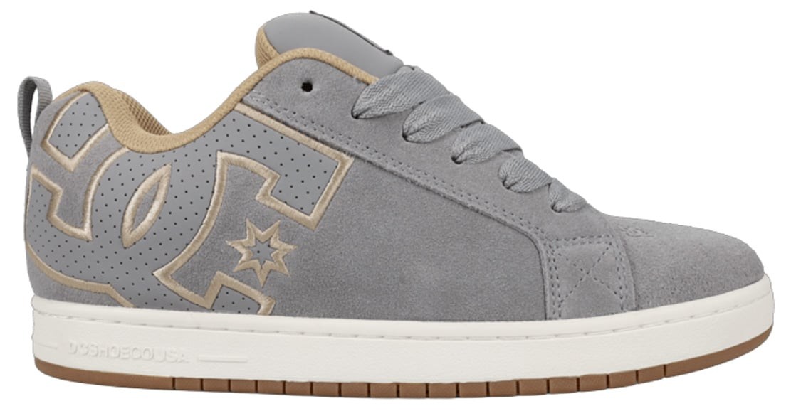 DC Court Graffik SE Shoe - Light Grey / Tan / Gum - New | eBay