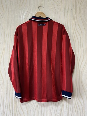 ENGLAND 1998 1999 AWAY FOOTBALL SHIRT SOCCER JERSEY LONG SLEEVE