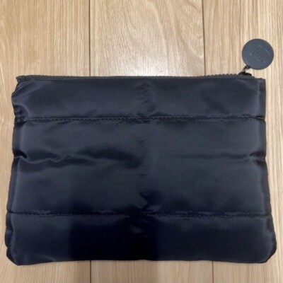 Chanel Beaute Black Mini Pouch Makeup Cosmetic Bag Novelty from