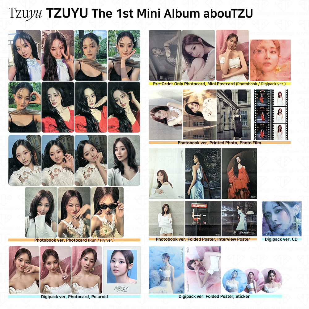 TWICE Tzuyu 1st Mini Album abouTZU Official Photocard Poster Film