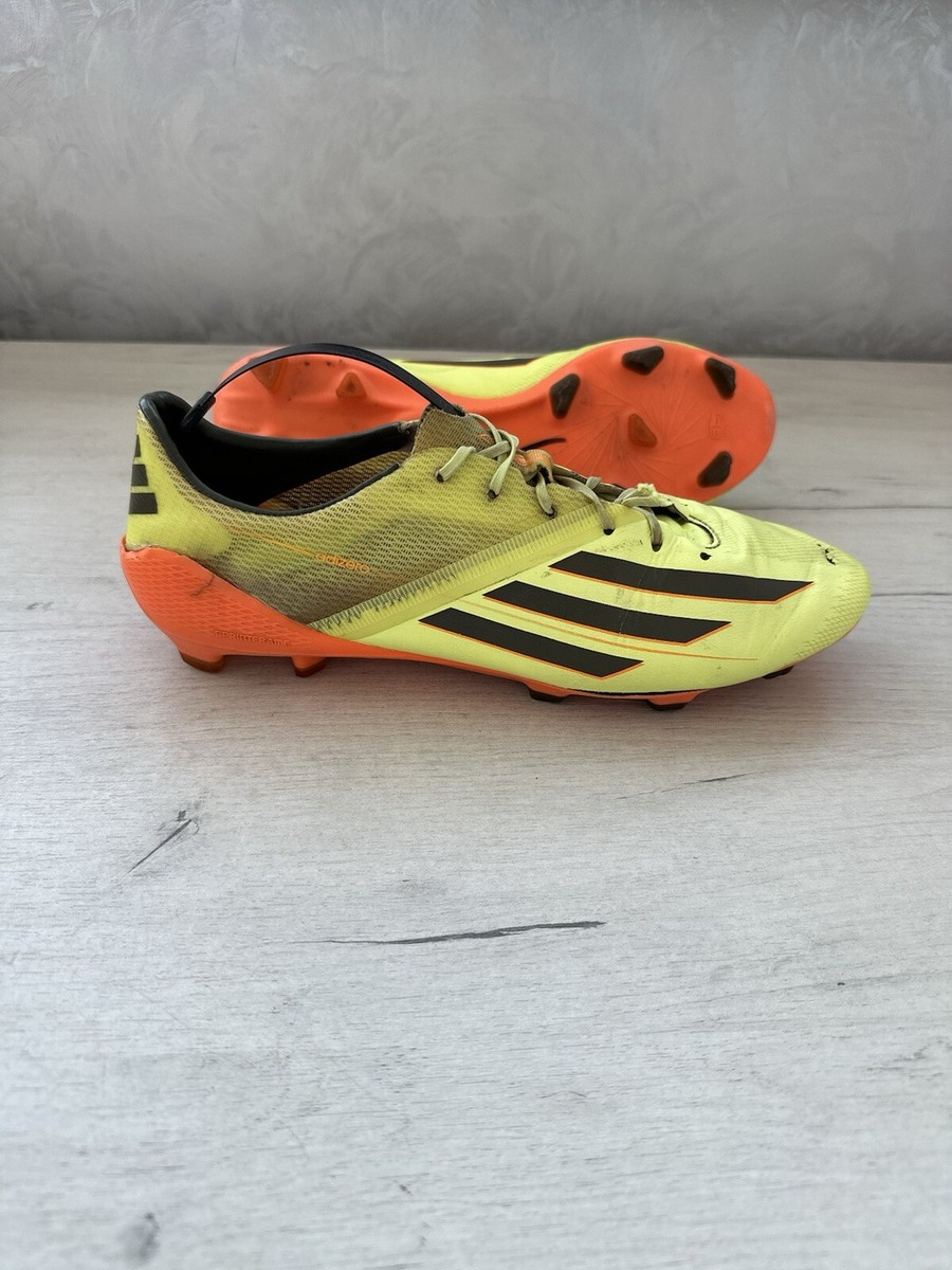 Adidas F50 Adizero FG Yellow Orange Football Cleats Rare Mens