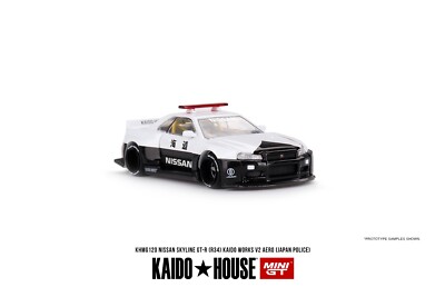 Mini GT Kaido House 1:64 Nissan Skyline GT-R (R34) V2 Aero Japan