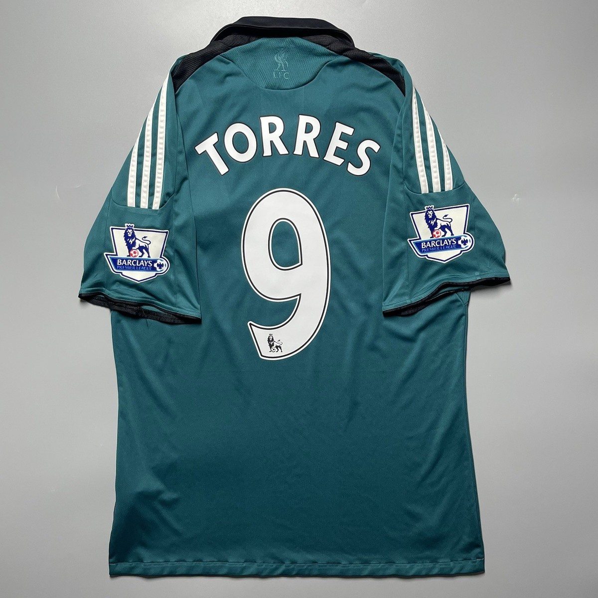 LIVERPOOL ADIDAS 2008/2009 FOOTBALL THIRD JERSEY #9 TORRES SIZE “L