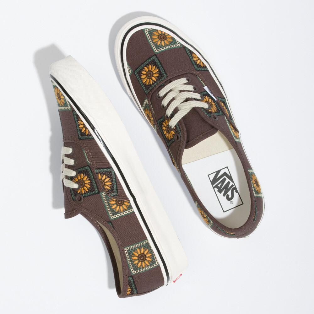 Vans Granny Check Authentic Skate Shoes Sneakers Chocolate