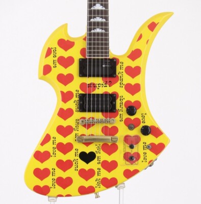 Burny MG-145S hide Model Yellow Heart Electric guitar | eBay