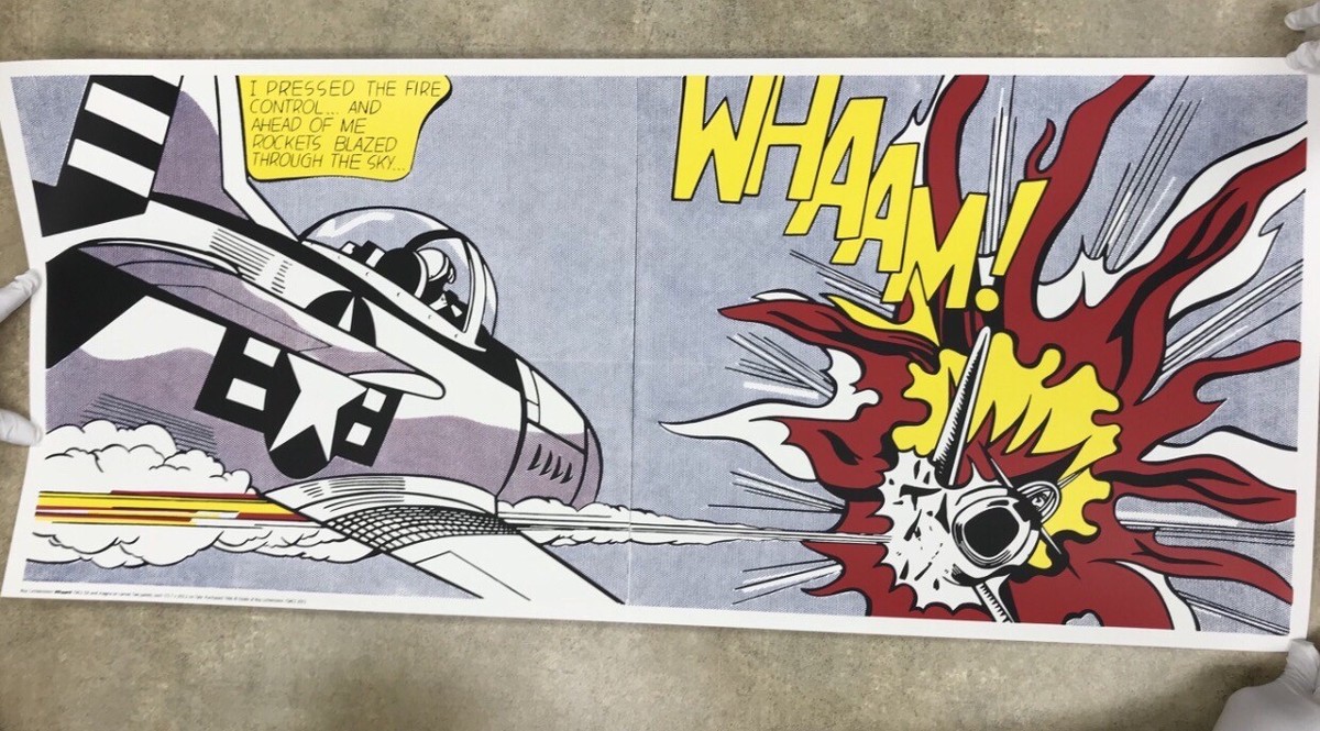 Whaam! 1963 by Roy Lichtenstein Screen Print Tate London Brand New