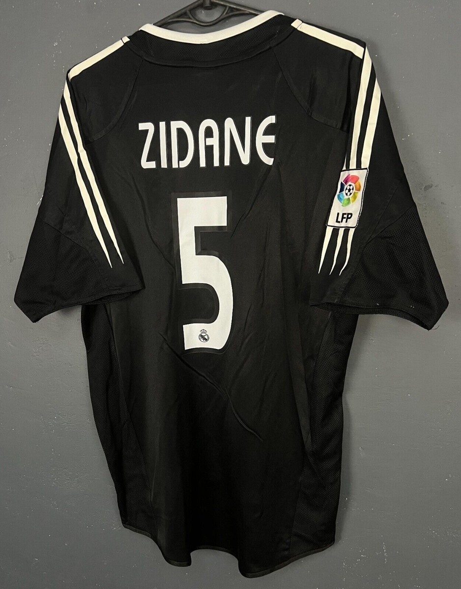 MENS FC REAL MADRID 2004/2005 ZIDANE SOCCER FOOTBALL SHIRT JERSEY