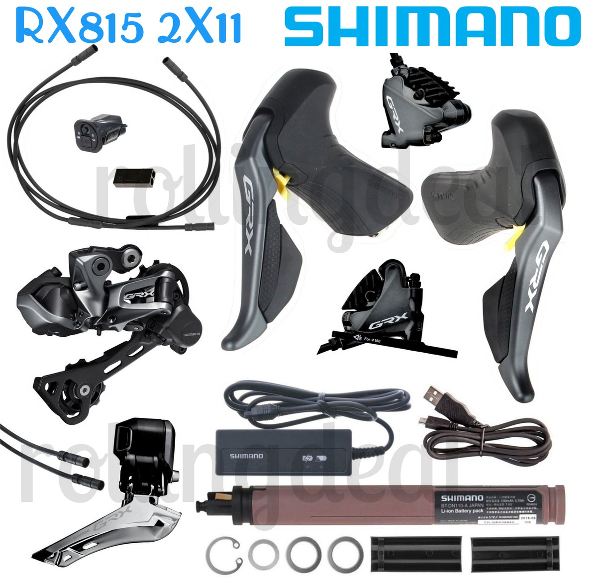 Shimano GRX 2x11 RX815 DI2 Gravel Upgrade groupset /RS910 New | eBay
