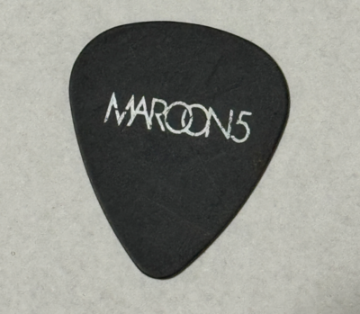 Maroon 5 Adam Levine Signature Guitar Pick Rare Tour Concert Stage
