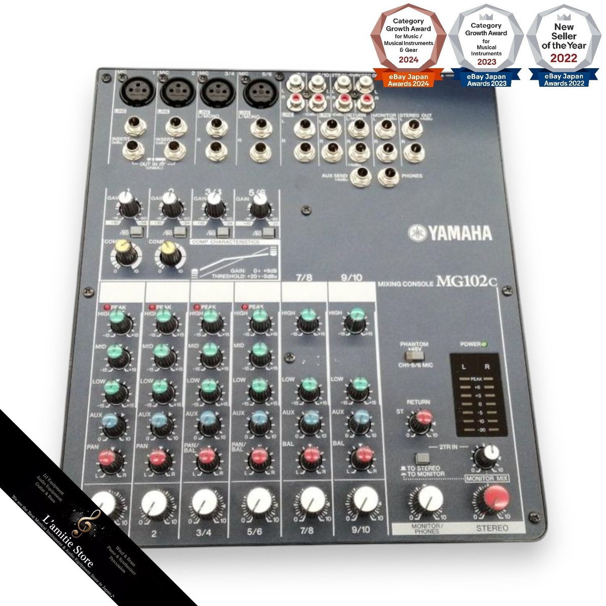 Yamaha MG102c 10 Input Mixing Console Live Studio Mixers Audio