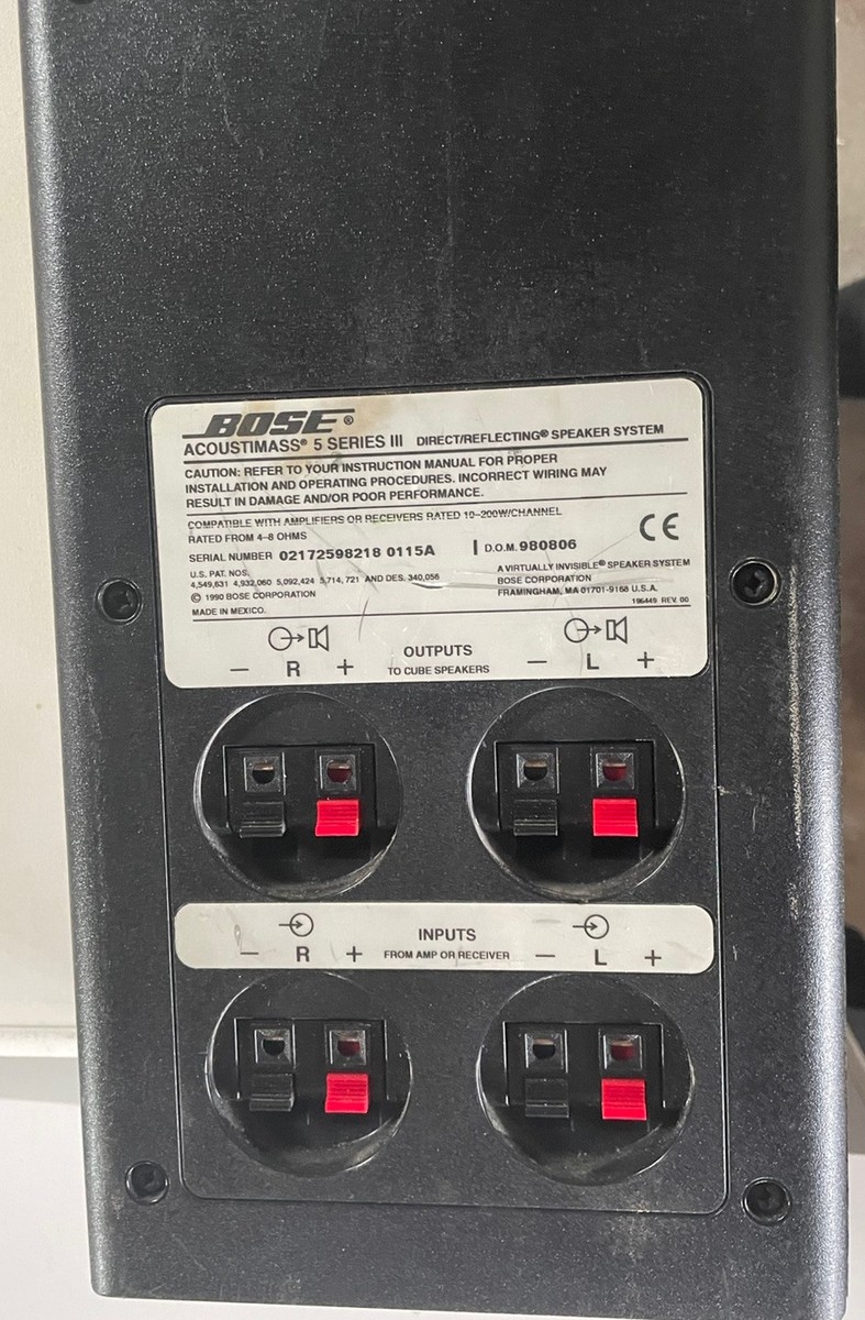 Bose Acoustimass 5 Series III Direct/Reflecting Speaker System