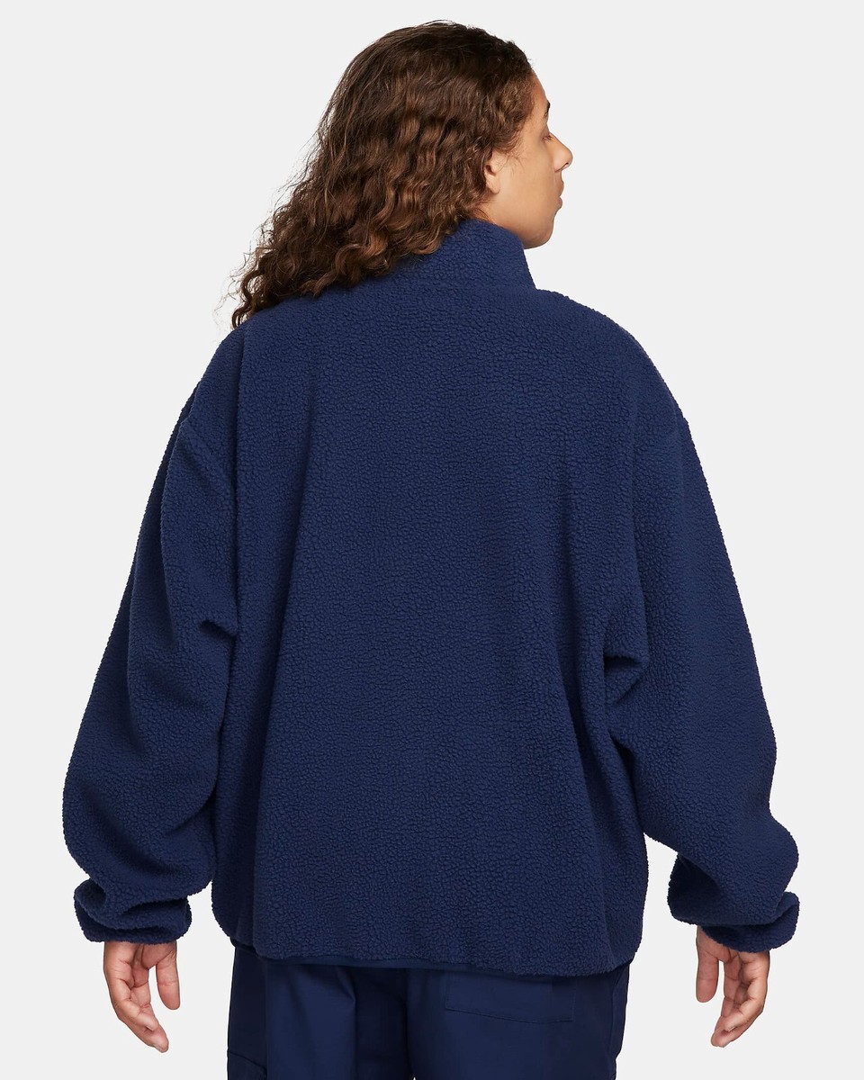 Nike Club Fleece Sherpa Winterized Full Zip Jacket Blue FB8386-410